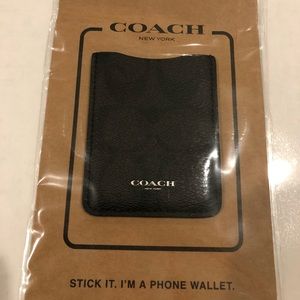 Coach Phone Wallet Black NIB